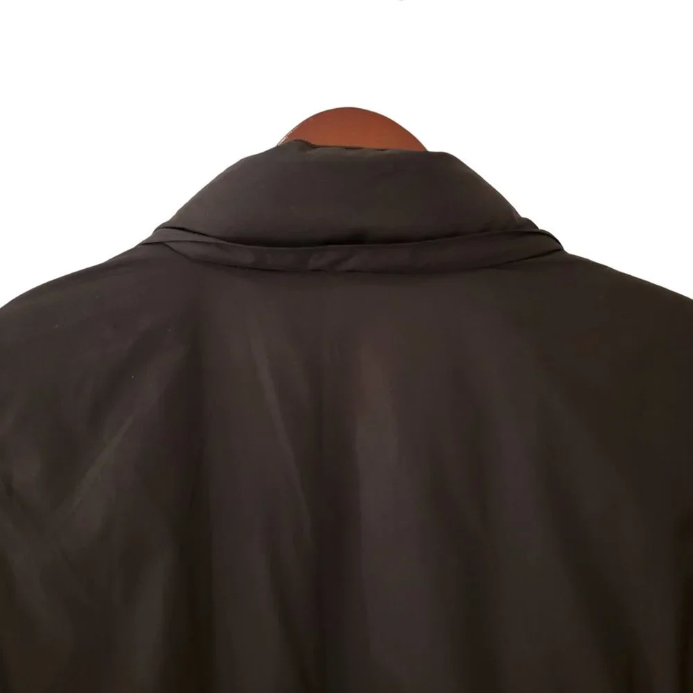 Gap Down Filled Coat Jacket Womens Small Black Vertical Puffer Coat Missing Hood - Picture 6 of 11